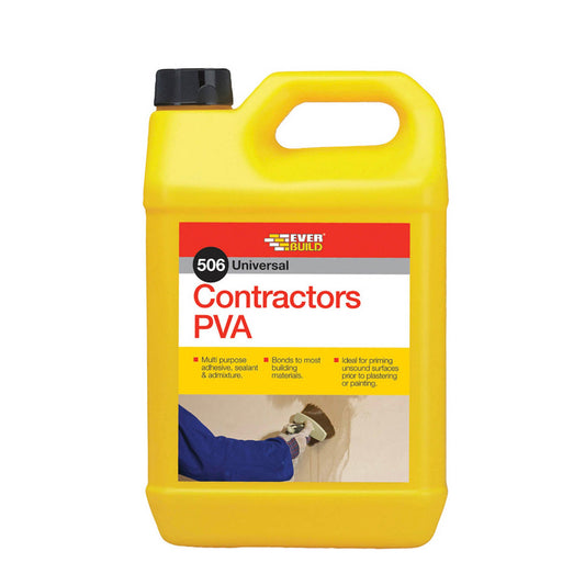 Everbuild Contractors PVA Adhesive And Sealer - 5 Litre - Transtools Online