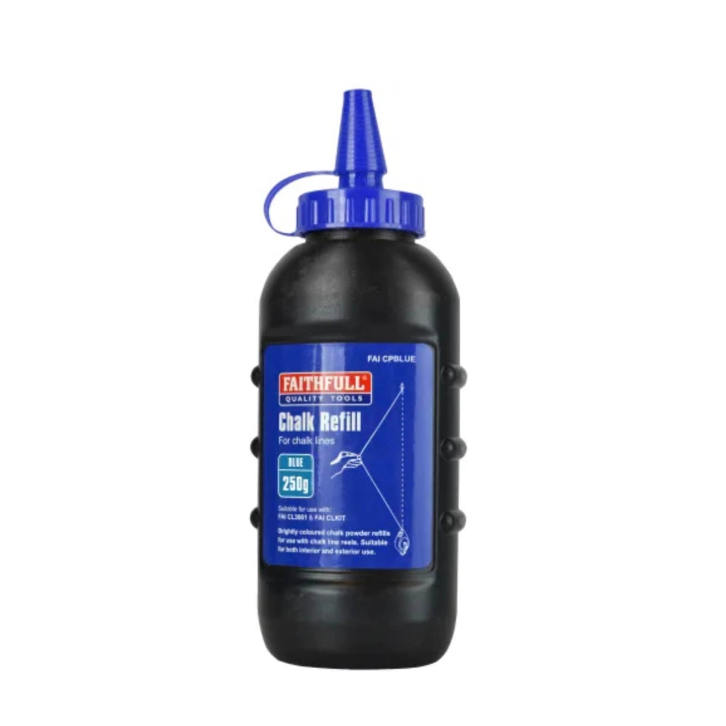 Faithfull Chalk Line Powder Blue - 250gm - Transtools Online