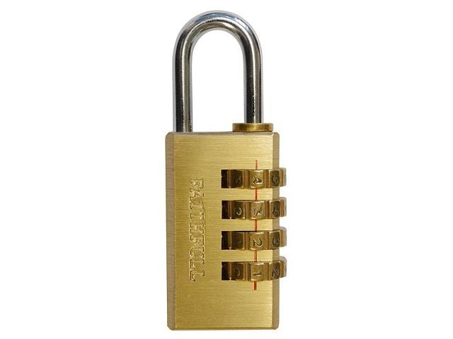 FAITHFULL COMBINATION PADLOCK - 38MM - Transtools Online