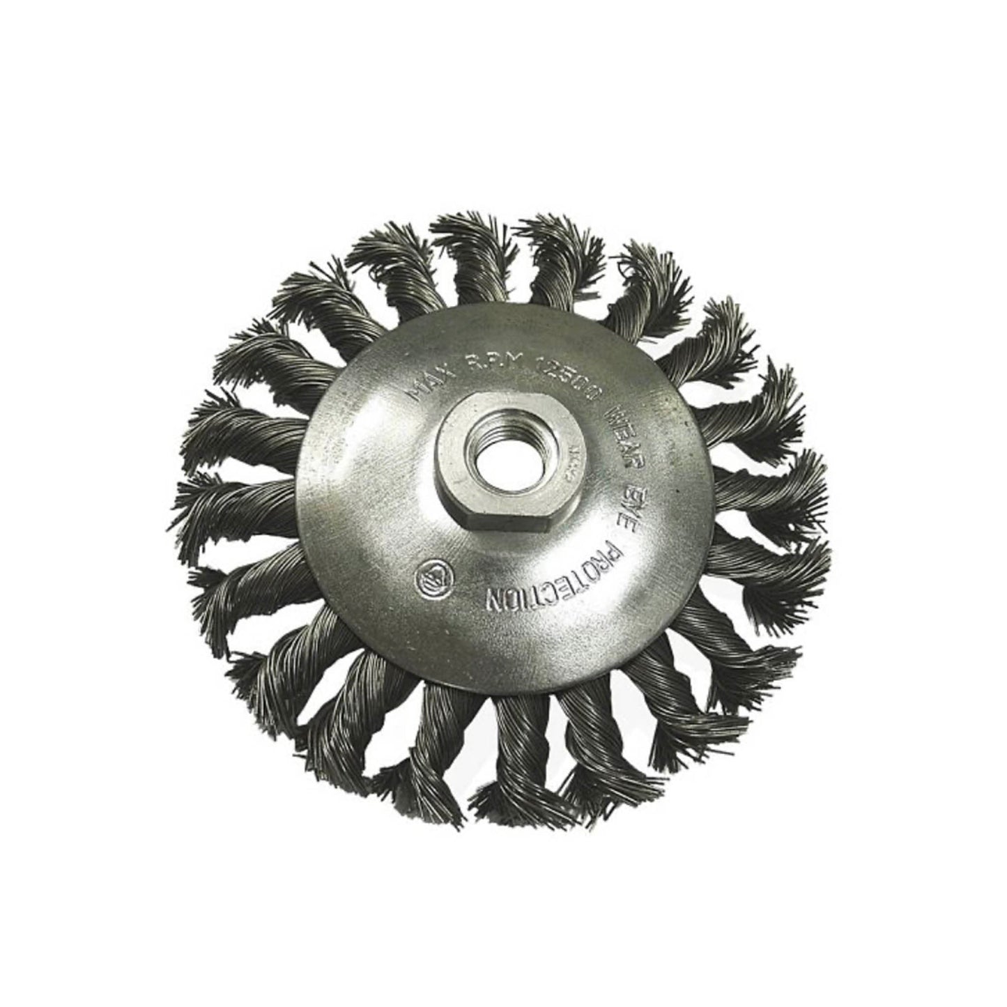 Faithfull Conical Wire Knot Brush M14 x 115mm - Transtools Online