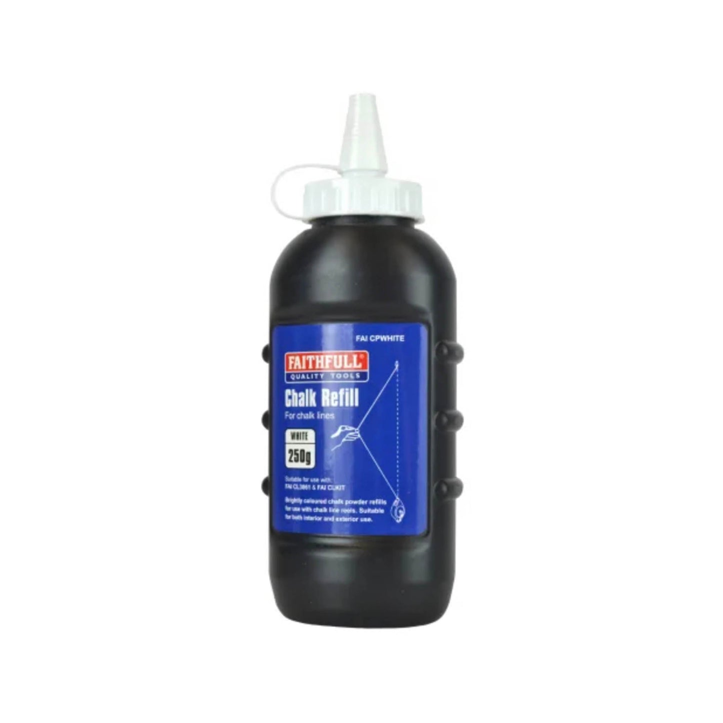 Faithfull Line Chalk Powder White - 250gm - Transtools Online
