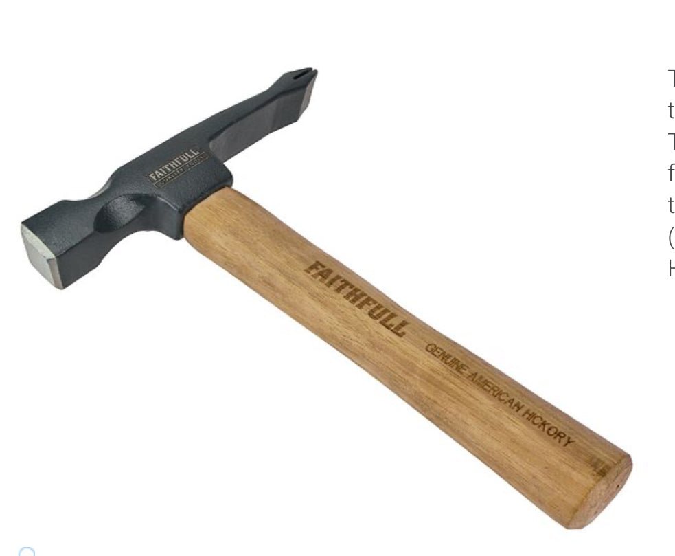 FAITHFULL SINGLE SCUTCH HAMMER HICKORY - Transtools Online