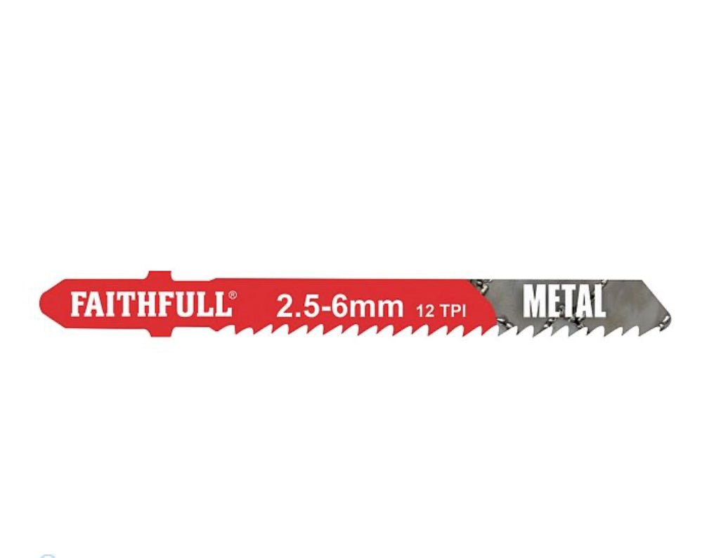 FAITHFULL T118B METAL JIGSAW BLADES - 5 PACK - Transtools Online