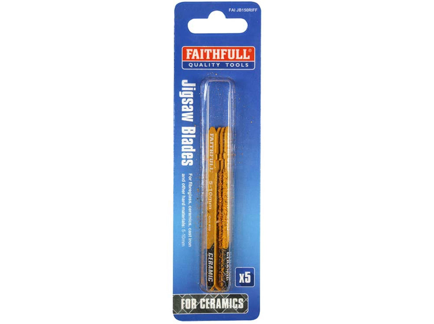FAITHFULL TCT RIFF TILE CUTTING JIGSAW BLADE - 5 PACK - Transtools Online