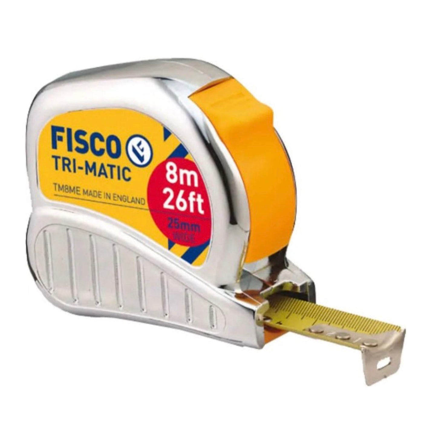 Fisco Tri - Matic Tape Measure Metric 8 Metre - Transtools Online