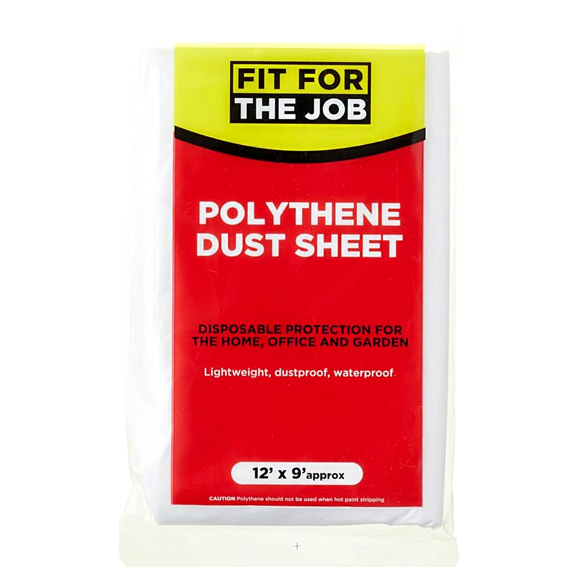 Fit For The Job Polythene Dust Sheet Roll - 3.7m x 2.7m