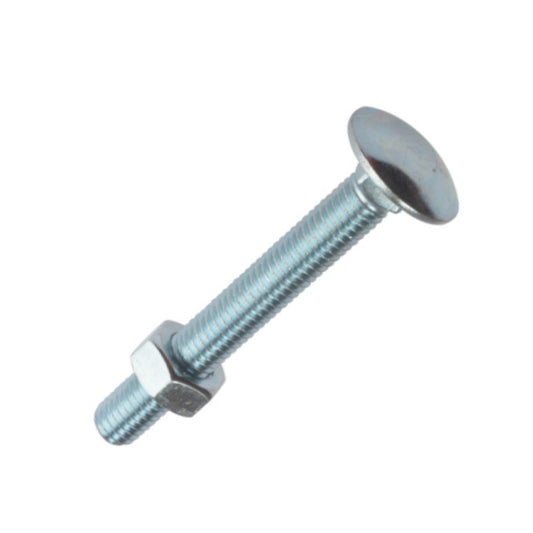 Forgefix Carriage Bolt And Nut M6 x 40mm - 10 Pack - Transtools Online