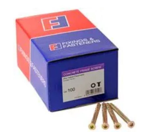 FORGEFIX CONCRETE MASONRY SCREWS 82MM - 100 BOX - Transtools Online