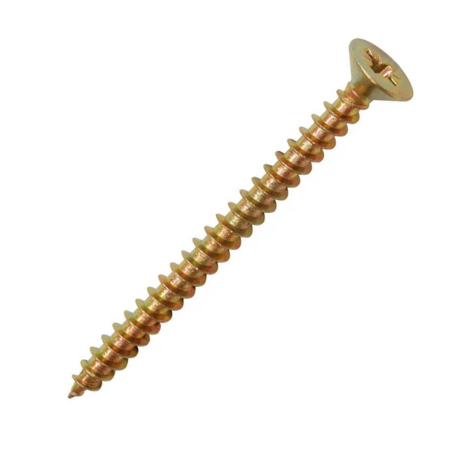 Forgefix Gold Woodscrews Pozi 4mm x 80mm 100 Box - Transtools Online