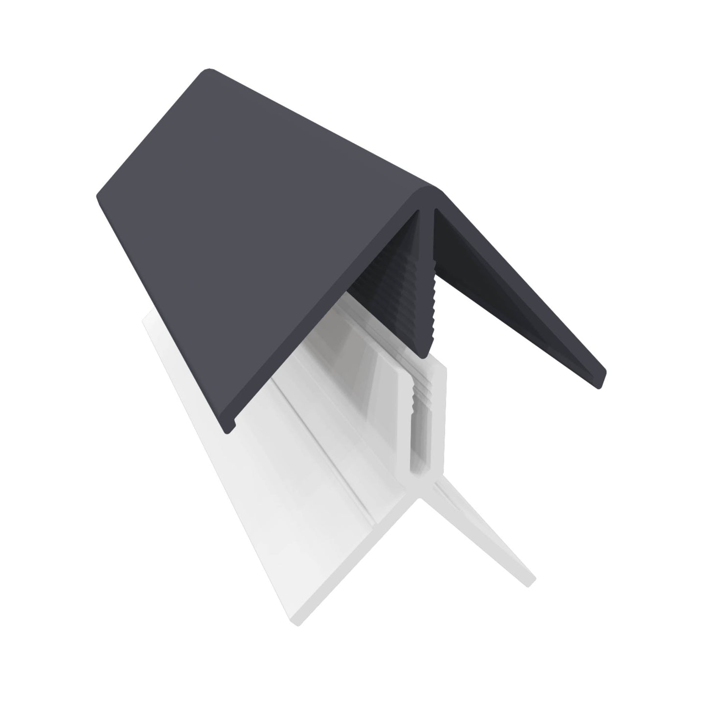 Fortex Exterior Shiplap Cladding Slate Grey External Corner - 3 Metre - Transtools Online