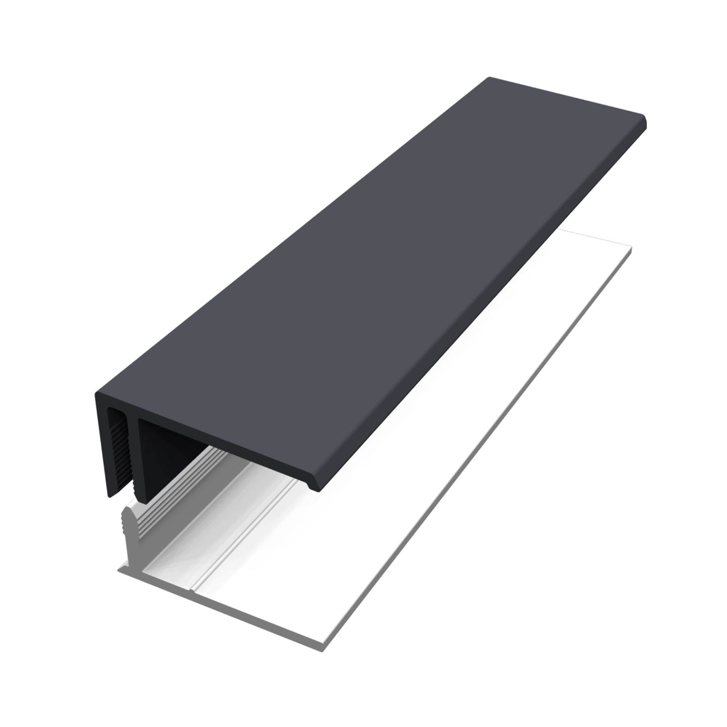 Fortex Exterior Shiplap Cladding Slate Grey Universal Edge Trim - 3 Metre - Transtools Online