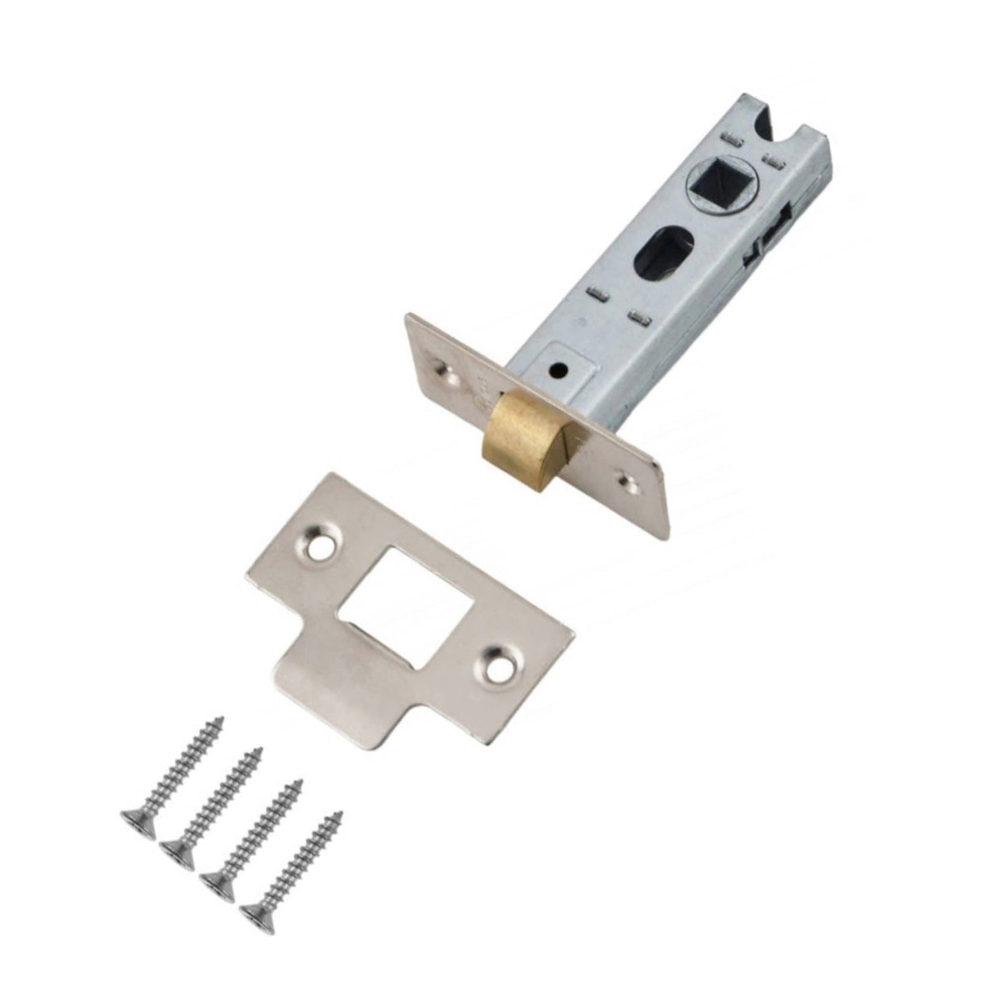 Frisco Heavy Duty Tubular Mortice Latch NP 76mm - Transtools Online