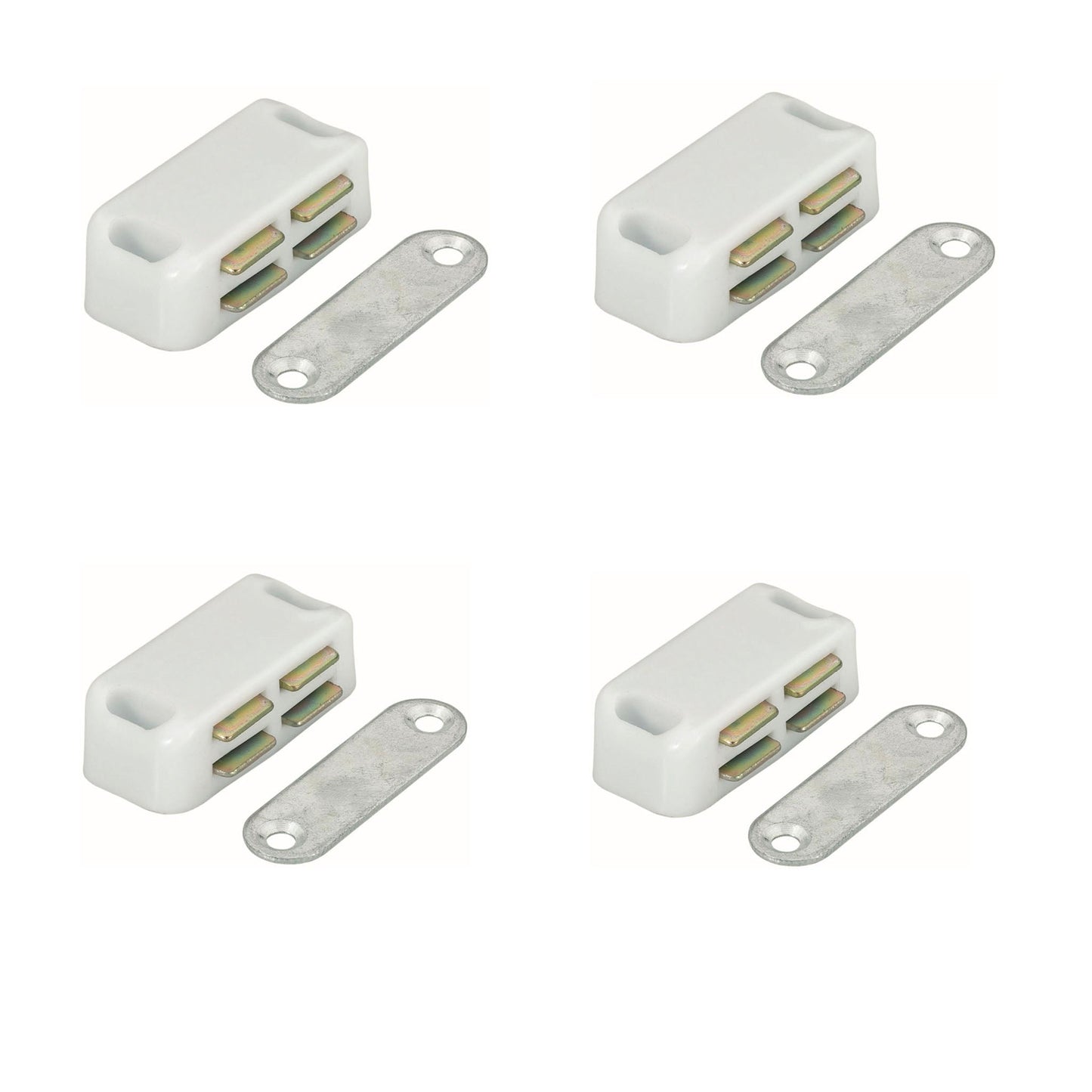 Frisco Magnetic Catch White 45mm 4 Pack