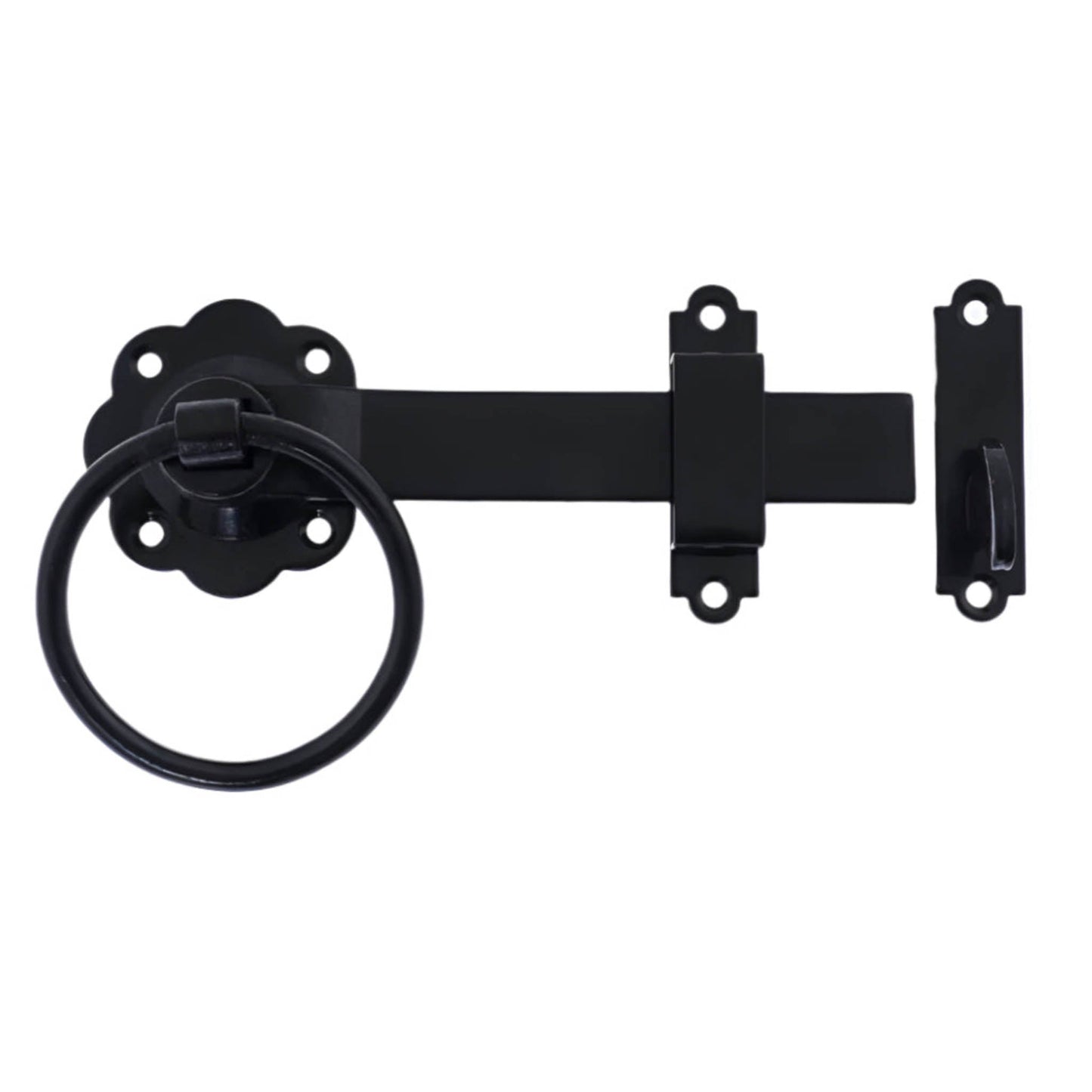 Frisco Ring Gate Latch Set Black 152mm - Transtools Online