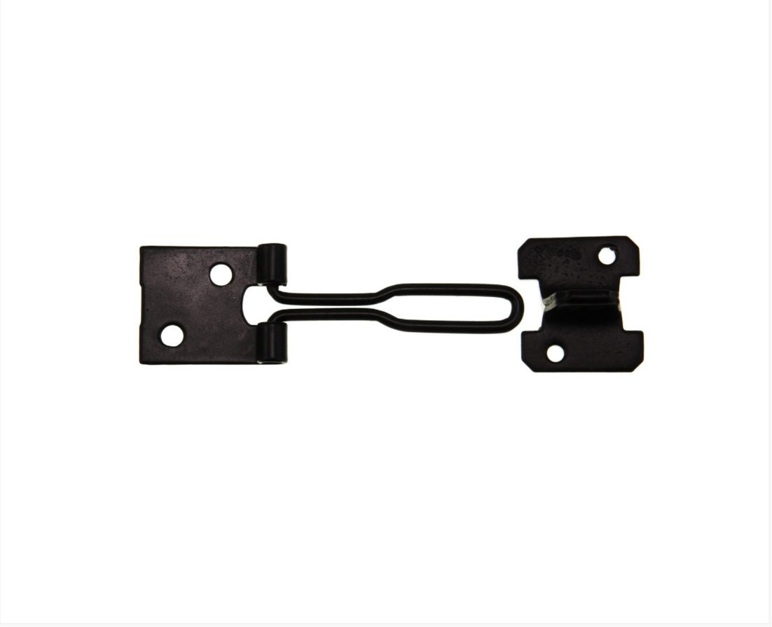 FRISCO WIRE HASP AND STAPLE BLACK - 100MM - Transtools Online