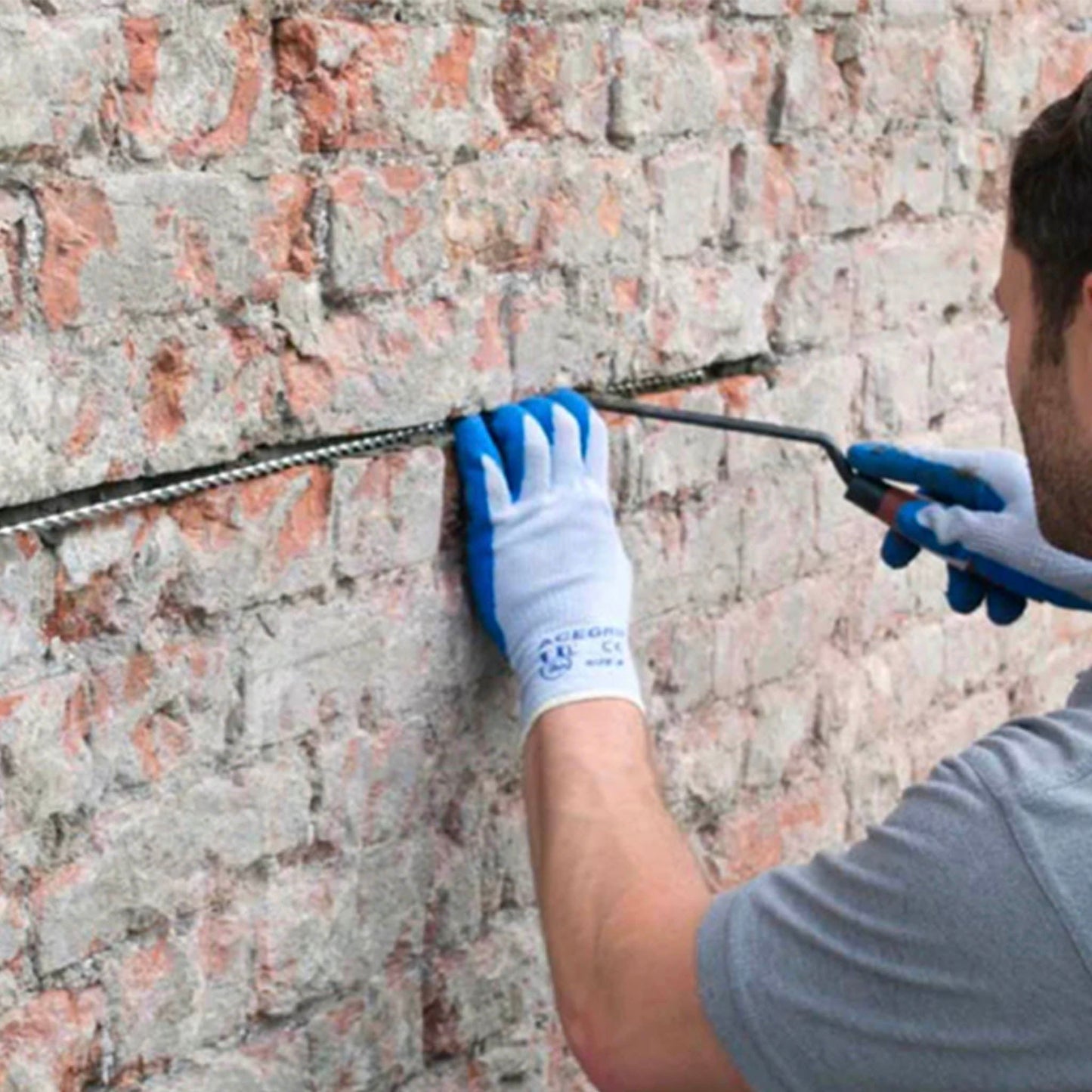 Helical Stainless Steel Crack Stitching Bar - 6mm x 1000mm