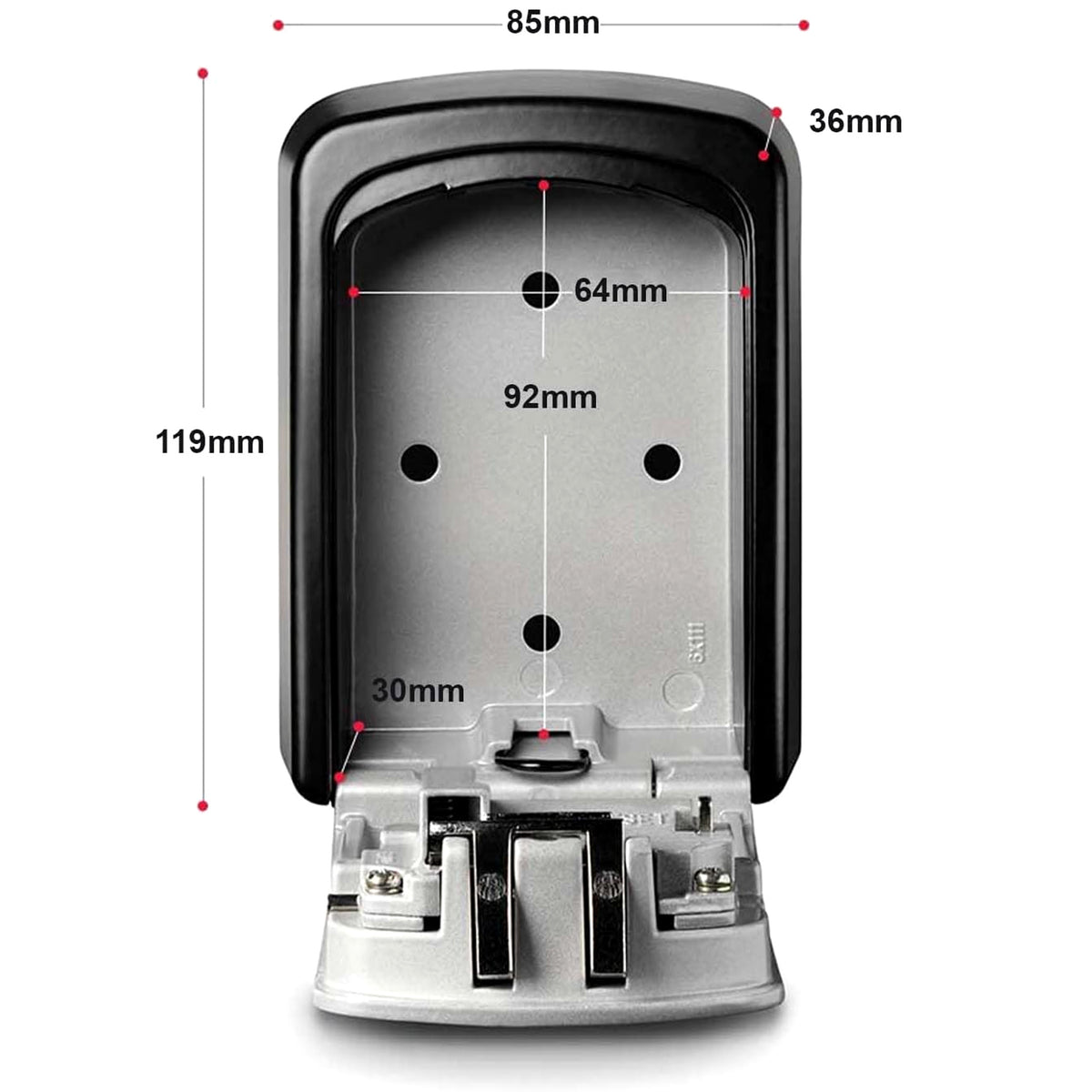 Master Lock Wall Mounted Key Safe Dimensions