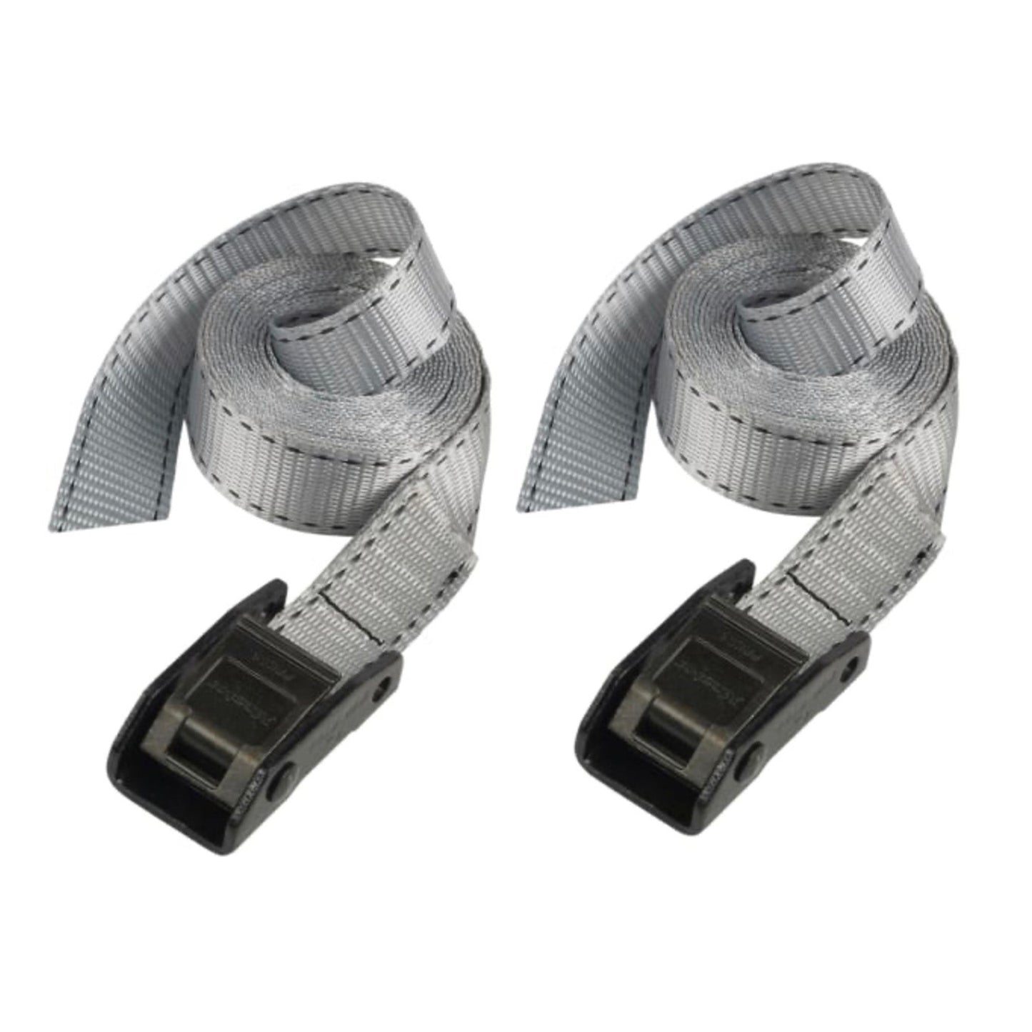 Master Lock Lashing Strap with Metal Buckle 2.5 Metre 150kg - 2 Pack