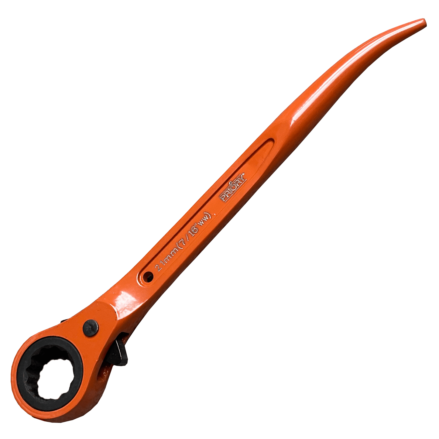 Priory 601 Short Bend Ratchet Podger Scaffold Spanner 21mm.