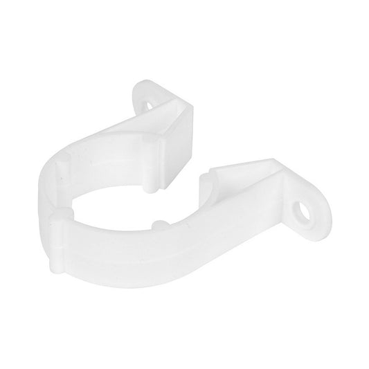 Push Fit And Solvent Weld Waste Pipe White Clip - 40mm - Transtools Online