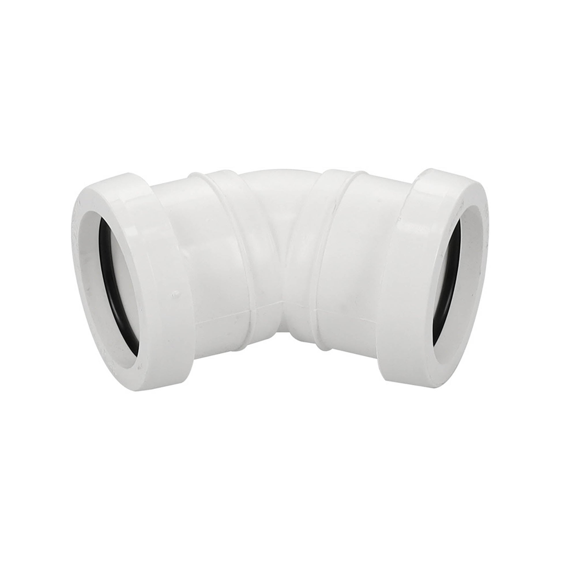 Push Fit Waste Pipe White Obtuse Bend 40mm - 135 Degree - Transtools Online