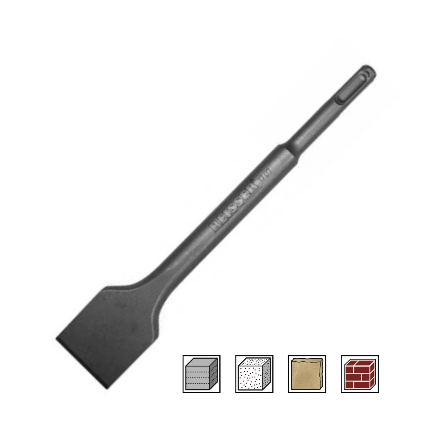 Reisser Angled Tile Chisel SDS Plus 40mm x 250mm - Transtools Online