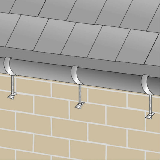 Rise And Fall Gutter Bracket Square Galvanised With Spike