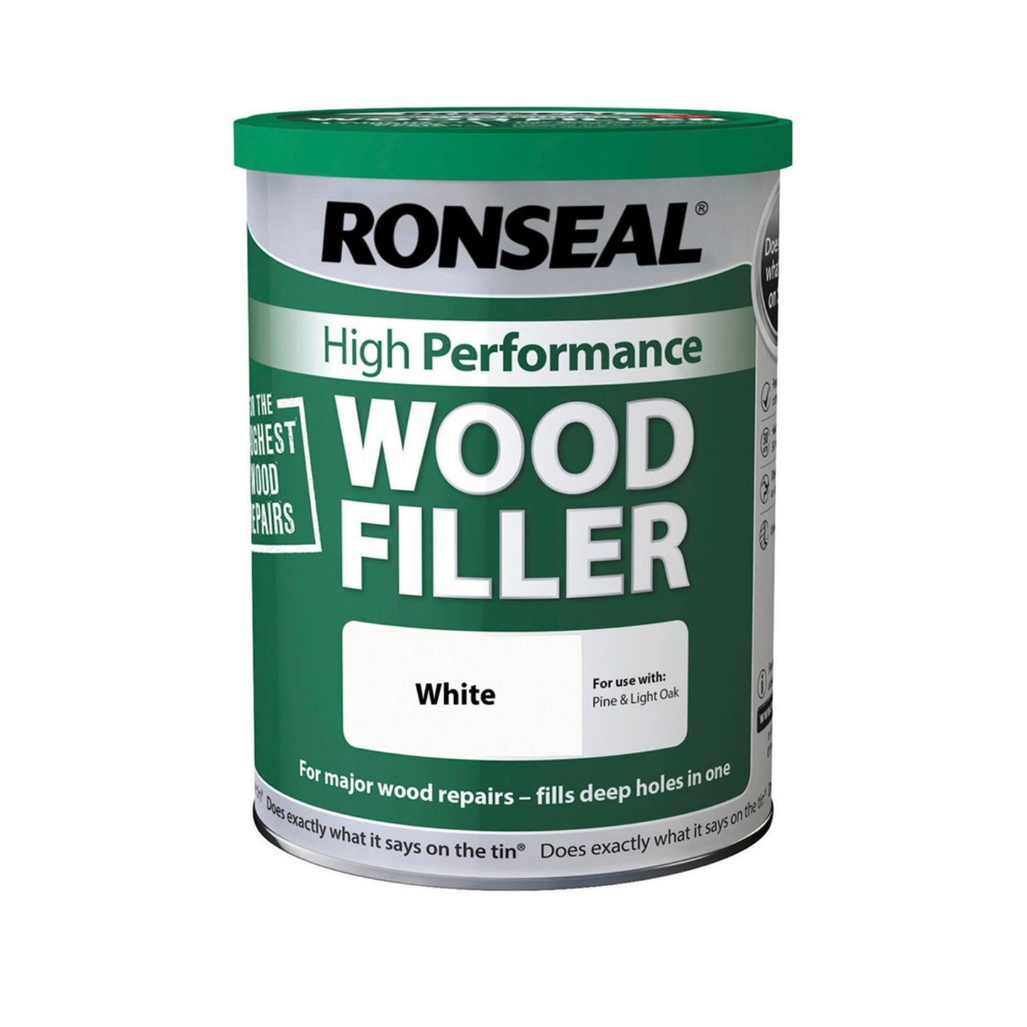 Ronseal High Performance Wood Filler White - 550gm - Transtools Online
