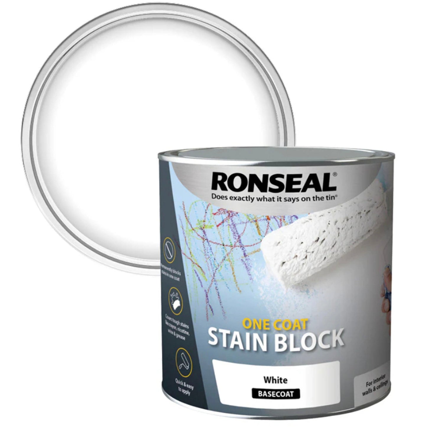 Ronseal One Coat Stain Block Paint - Transtools Online