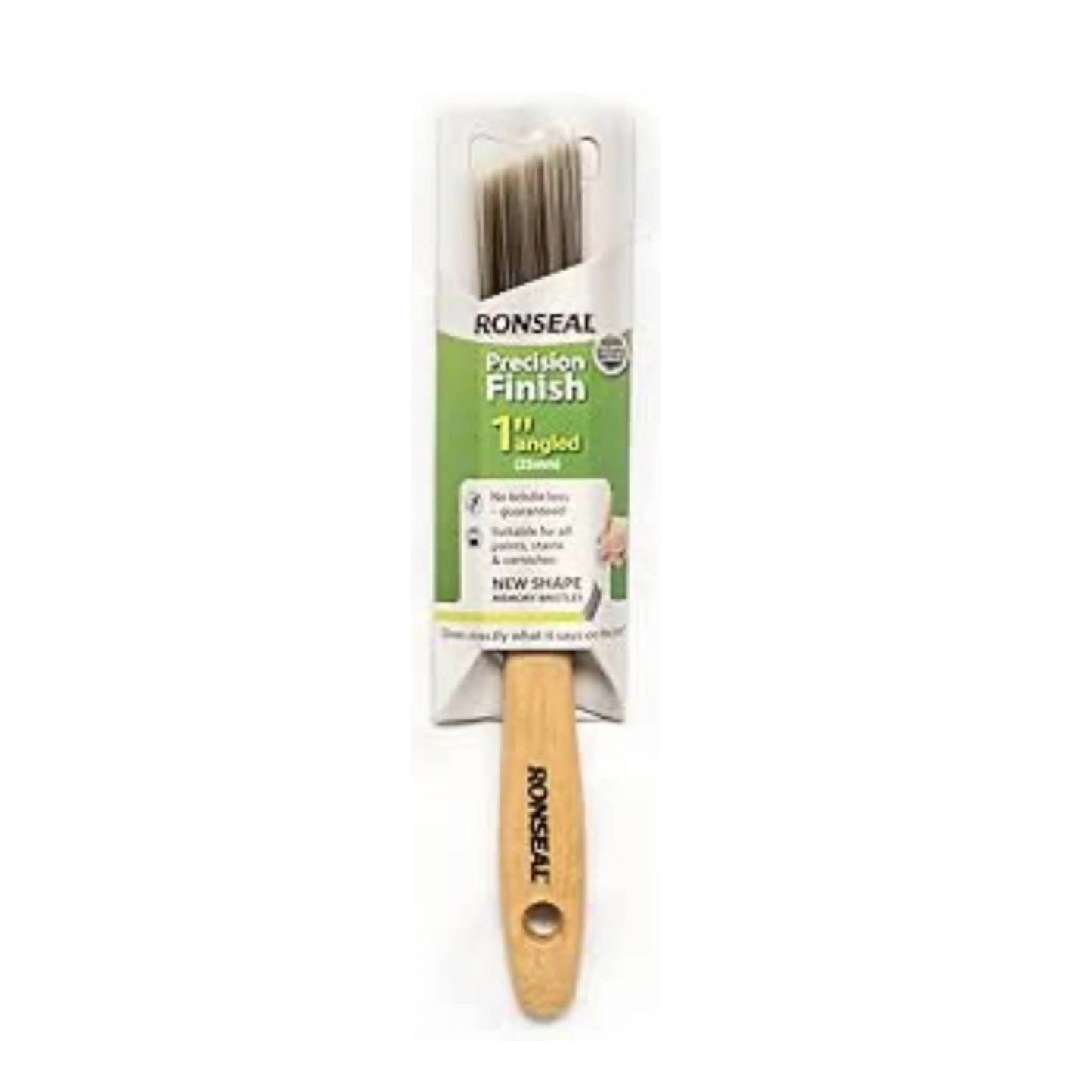 Ronseal Precision Finish Paint Brush Angled - 1in - Transtools Online
