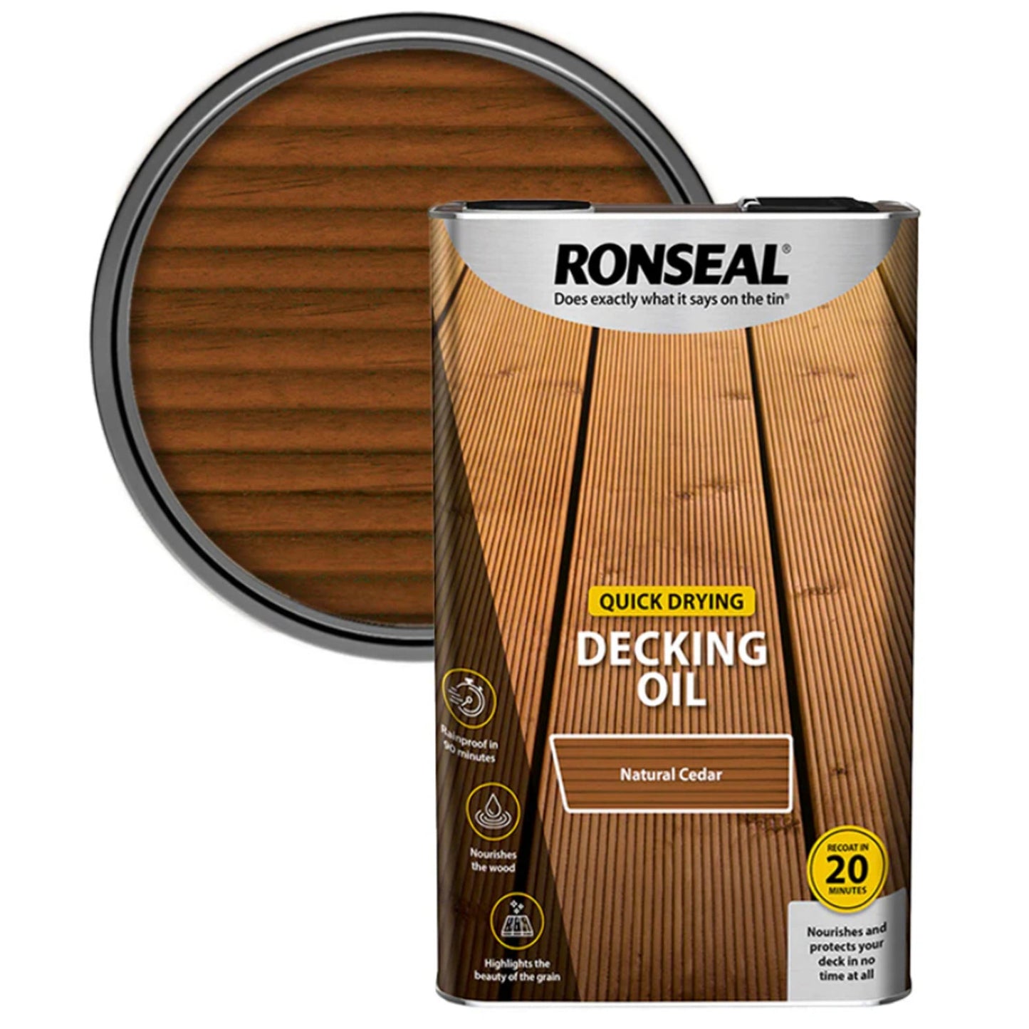 Ronseal Quick Drying Decking Oil - 5 litre