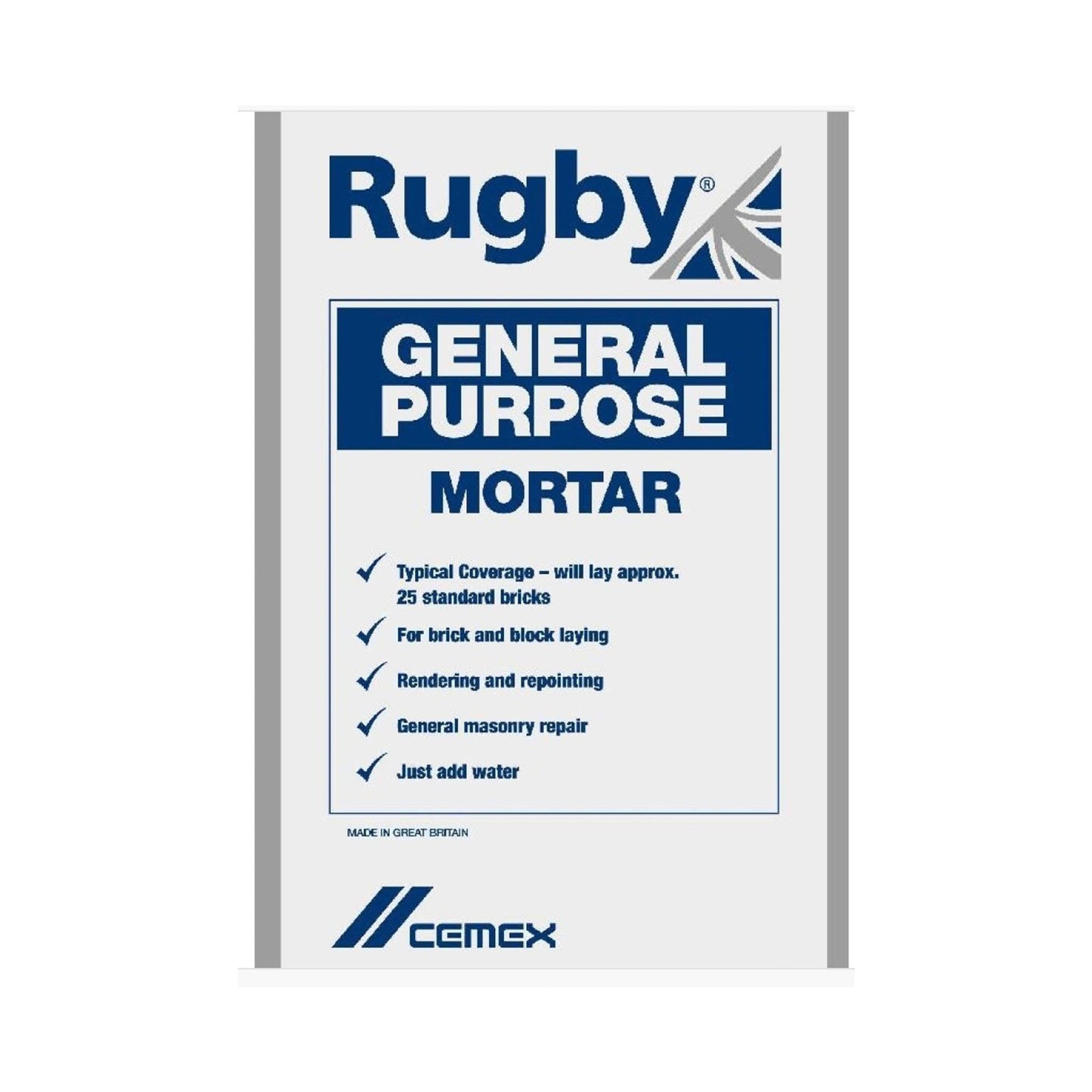 Rugby General Purpose Mortar - 25kg - Transtools Online