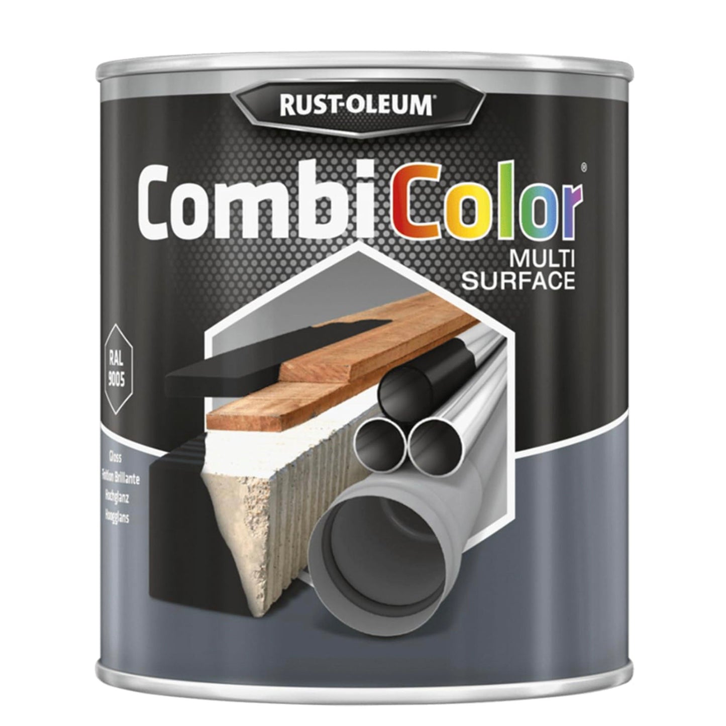 Rust - Oleum Combi Color Multi Suface Matt Black - 750ml