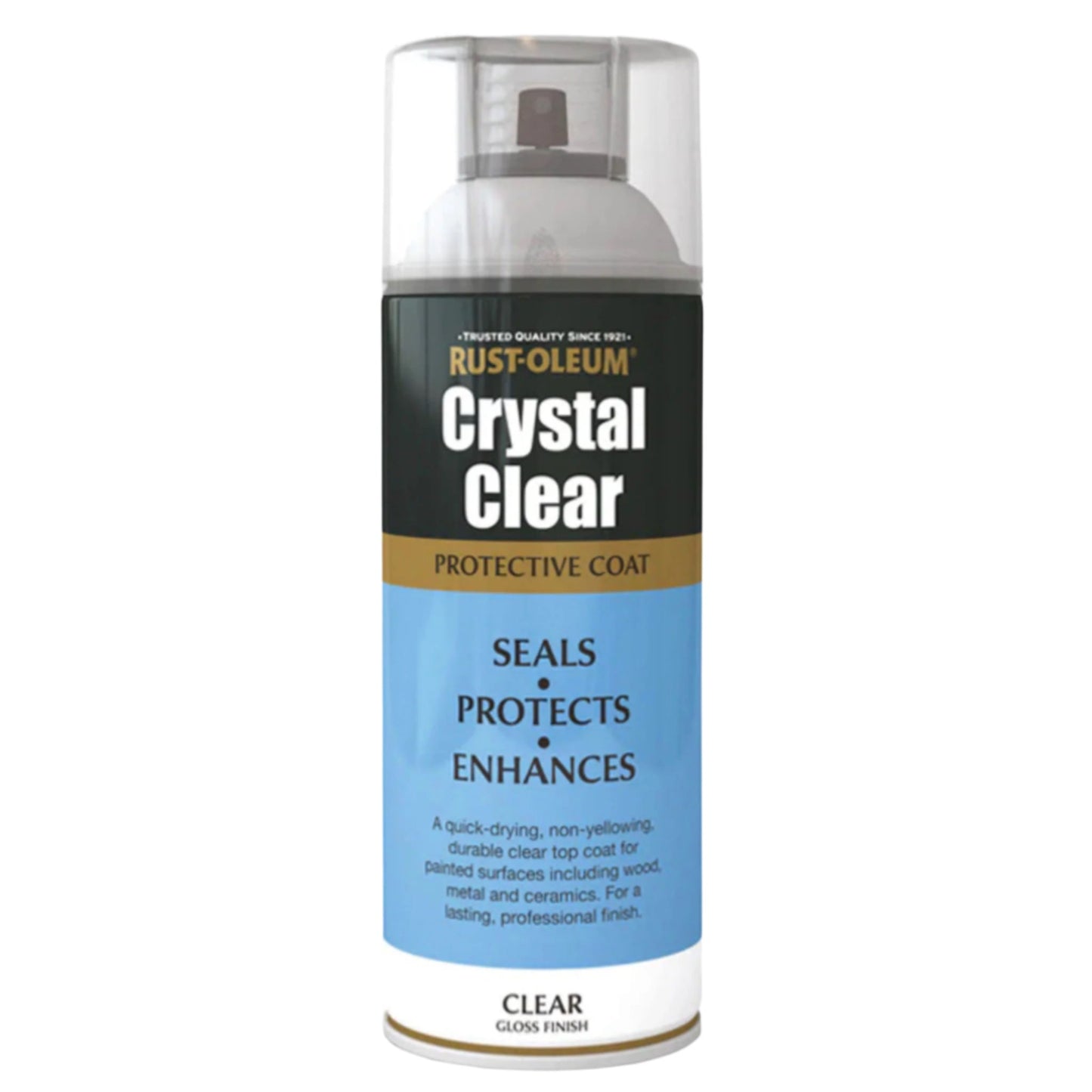 Rust - Oleum Crystal Clear Spray Protective Coat Clear - 400ml - Transtools Online