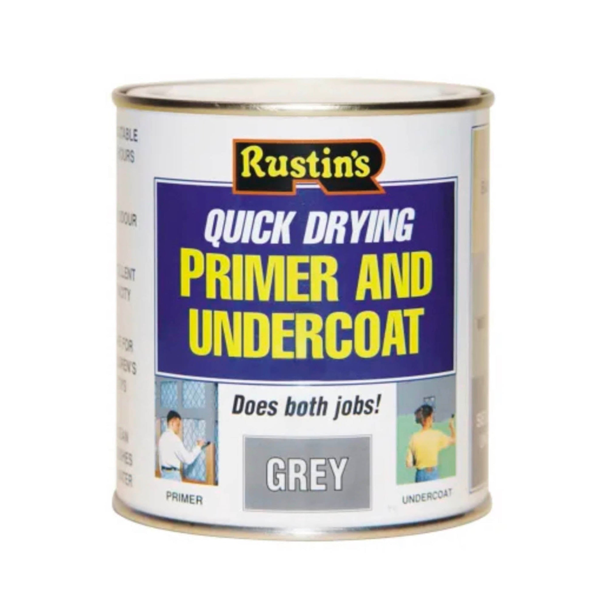 Rustins Quick Drying Primer And Undercoat Grey 500ml - Transtools Online