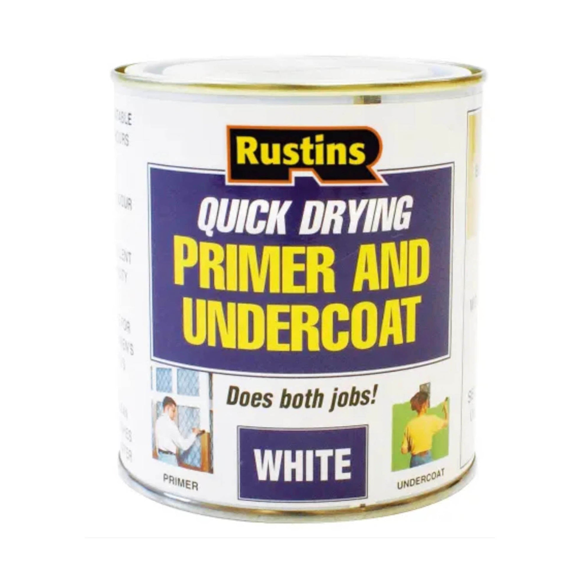 Rustins Quick Drying Primer And Undercoat White 500ml - Transtools Online
