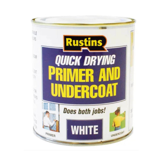Rustins Quick Drying Primer And Undercoat White 500ml - Transtools Online