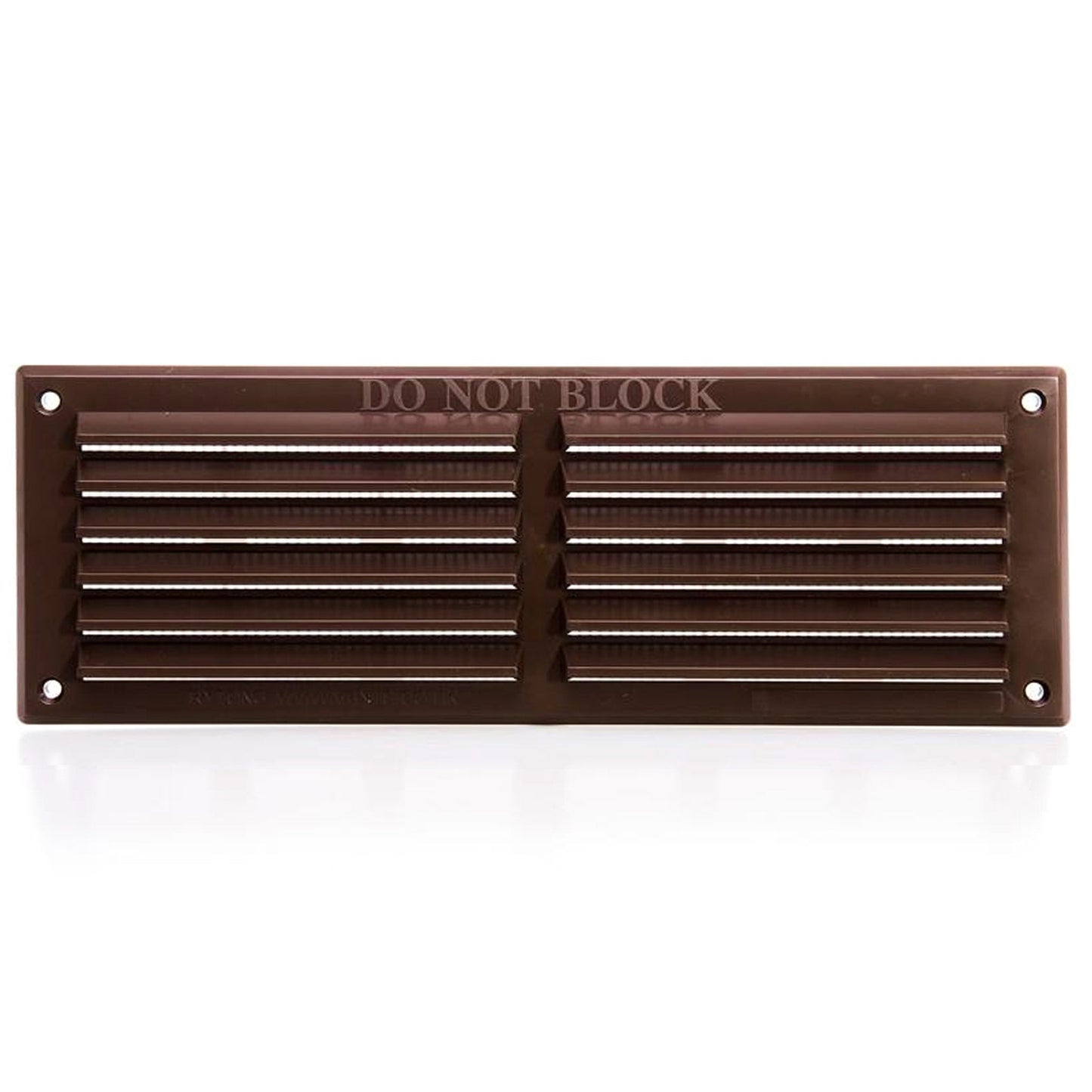 Rytons Louvre Vent Brown with Fly Screen - 9in x 3in