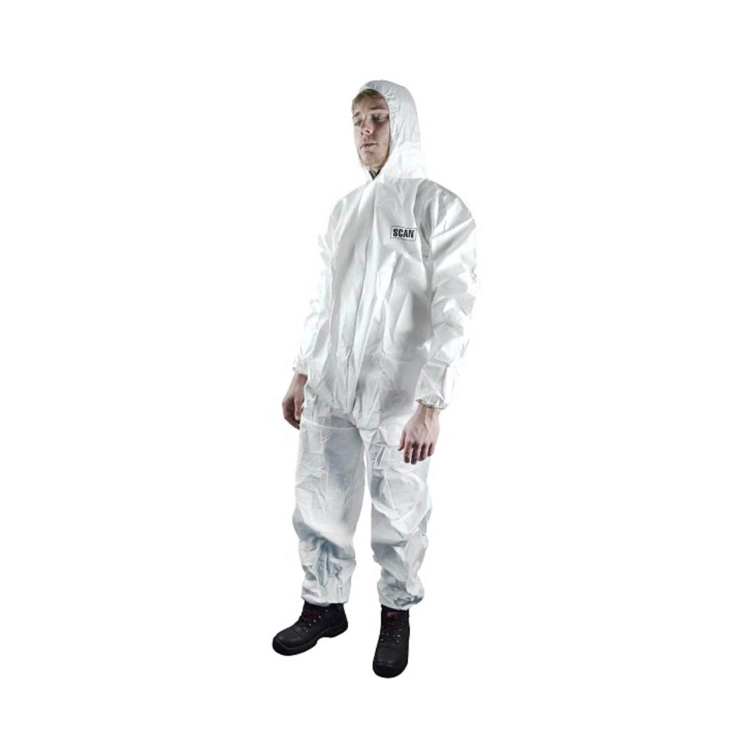 Scan Chemical Splash Coverall White - XXL - Transtools Online