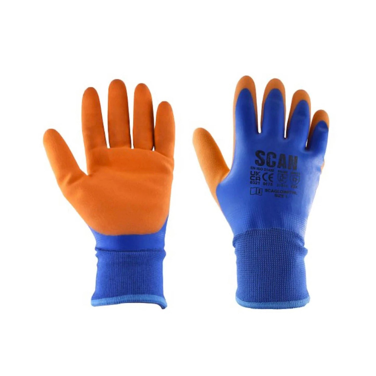 Scan Thermal Waterproof Latex Coated Gloves - Extra Large - Transtools Online