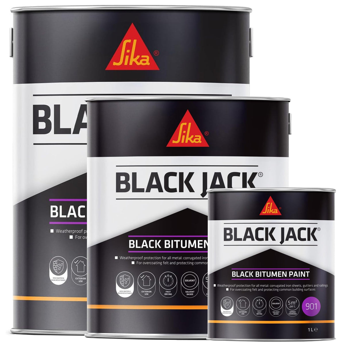 Sika 901 Blackjack Black Bitumen Paint