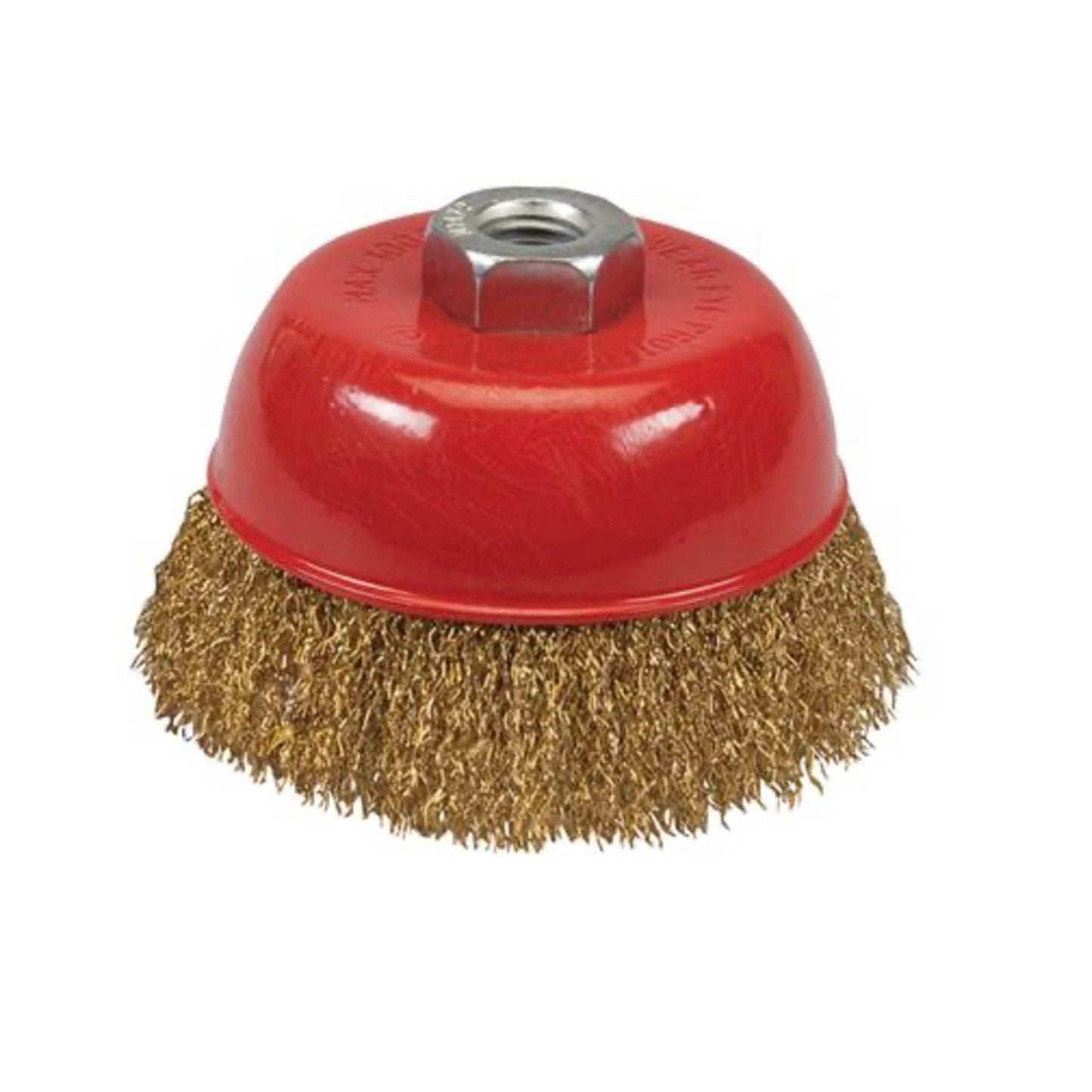 Silverline Brassed Steel Crimp Cup 100mm - 4in - Transtools Online