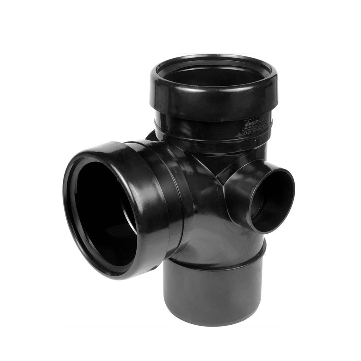 Soil Pipe Double Socket Branch Black 92.5 Degree - Transtools Online