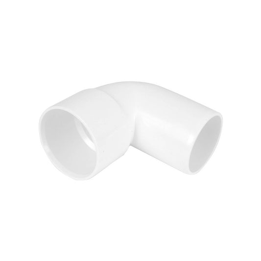 Solvent Weld White Conversion Bend 90 Degree - 40mm - Transtools Online