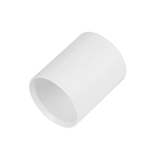 Solvent Weld White Straight Coupling - 40mm - Transtools Online
