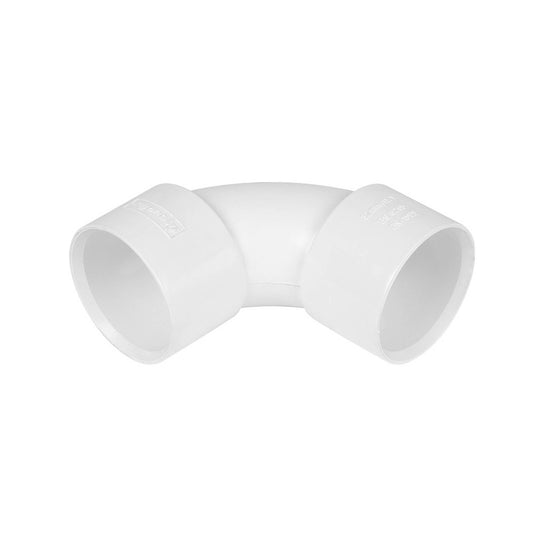 Solvent Weld White Swept Bend 92.5 Degree - 40mm - Transtools Online