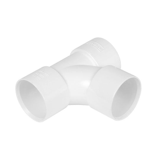 Solvent Weld White Tee Branch 92.5 Degree - 32mm - Transtools Online