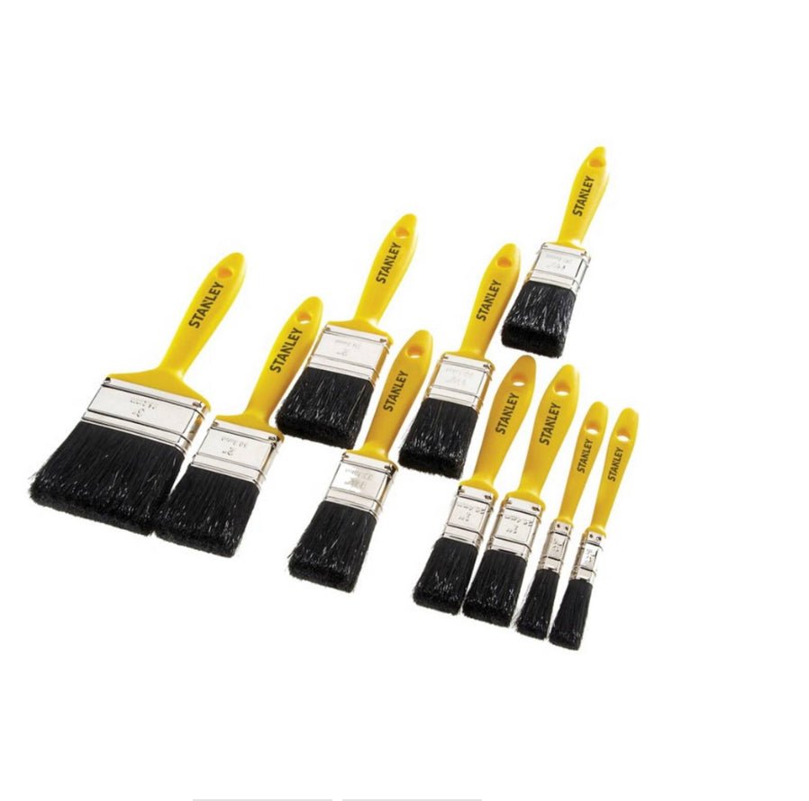 STANLEY HOBBY PAINT BRUSH SET - 10 PIECE - Transtools Online