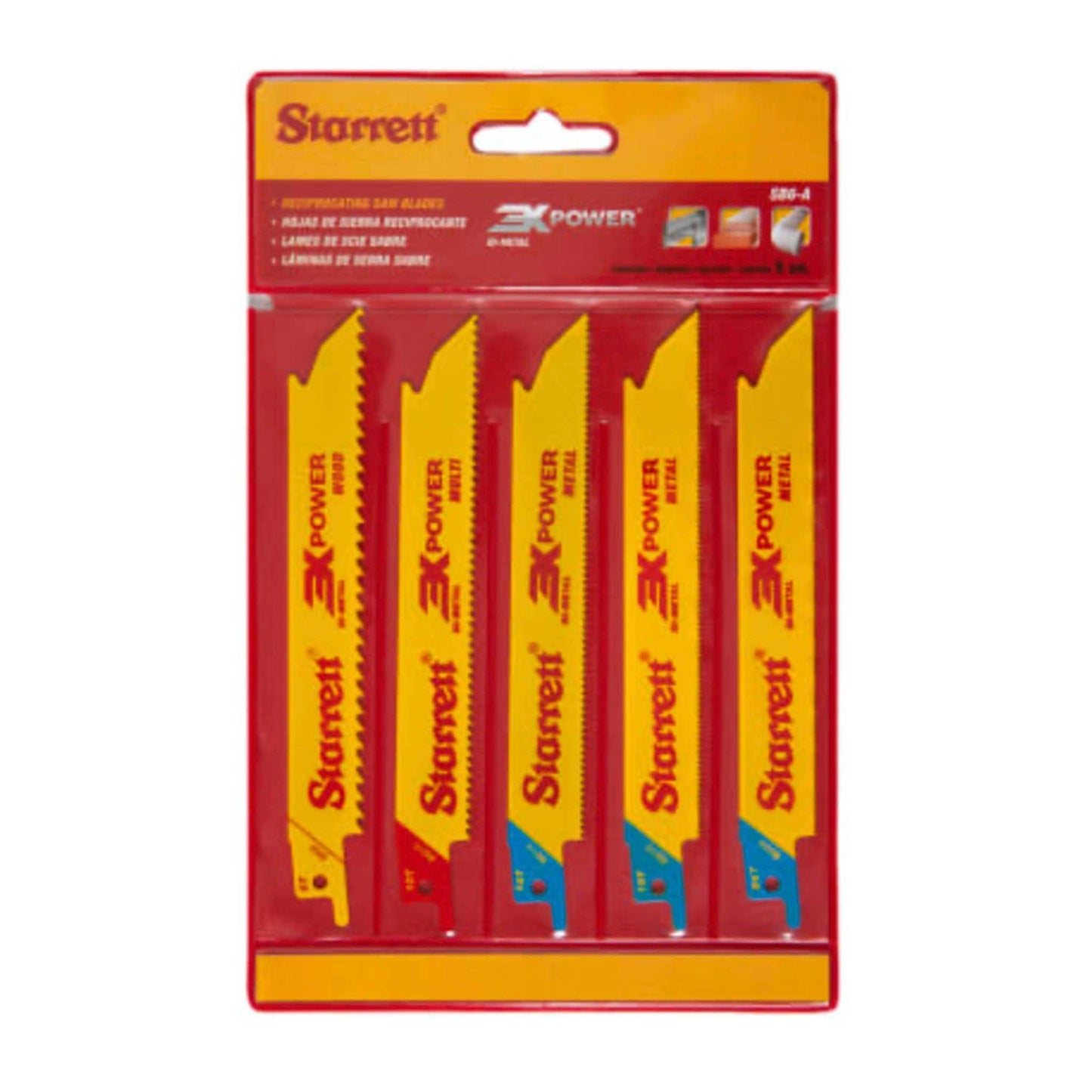 Starrett Reciprocating Saw blade Kit 5 Piece - Transtools Online