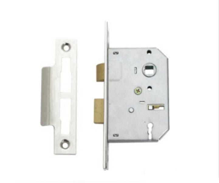 STERLING MORTICE SASHLOCK NICKEL 2.5IN 3 LEVER - 2 KEYS - Transtools Online